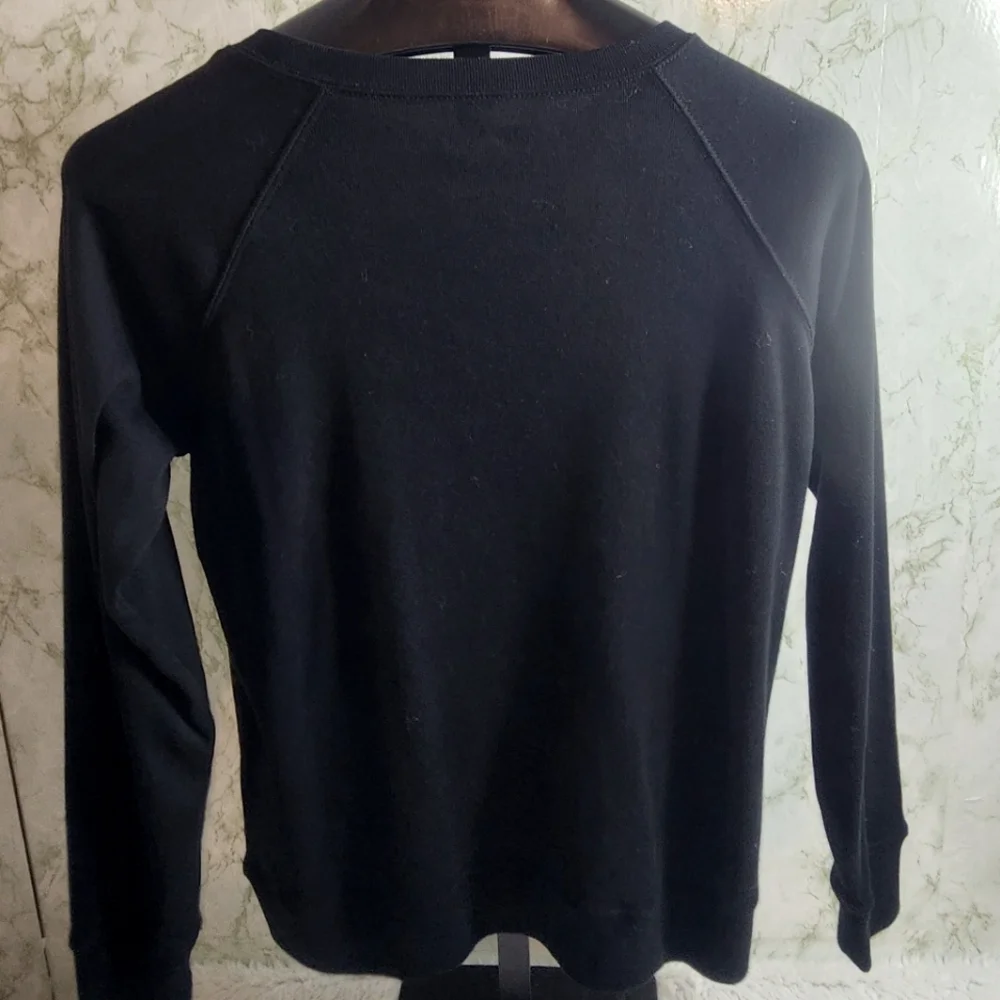 Eddie Bauer Leopard Print Front Sweatshirt Top